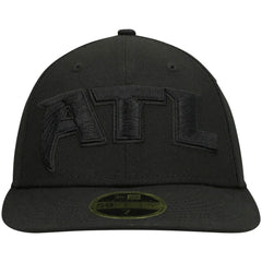 Atlanta Falcons New Era Alternate Logo Black on Black Low Profile 59FIFTY II Fitted Hat Black - NFL