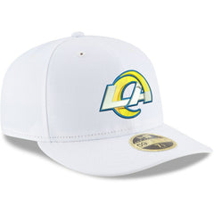 Los Angeles Rams New Era Omaha Low Profile 59FIFTY Fitted Hat White - NFL