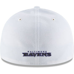 Baltimore Ravens New Era Omaha Low Profile 59FIFTY Fitted Hat White - NFL