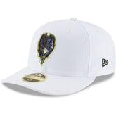 Baltimore Ravens New Era Omaha Low Profile 59FIFTY Fitted Hat White - NFL