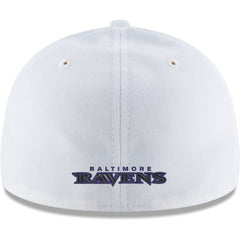 Baltimore Ravens New Era Omaha Low Profile 59FIFTY Fitted Hat White - NFL