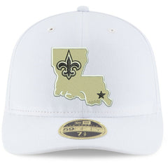New Orleans Saints New Era Omaha Low Profile 59FIFTY Fitted Hat White - NFL