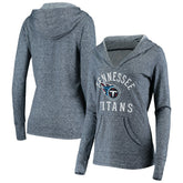 Tennessee Titans Women's Doubleface Slub Pullover Hoodie Heather Navy - Fanatics