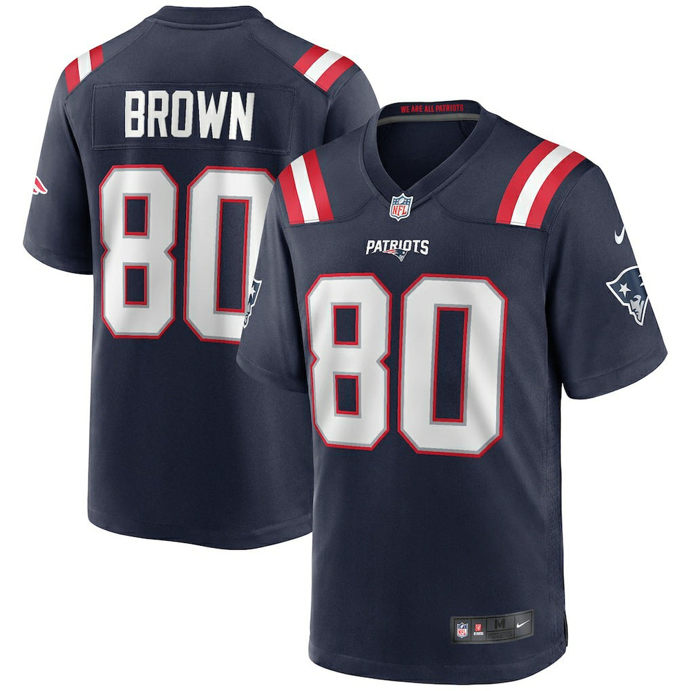 Troy Brown New England Patriots Game Retired Player Jersey Navy - Nike