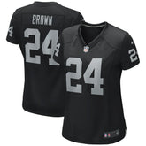 Willie Brown Las Vegas Raiders Women's Game Retired Player Jersey Black - Nike