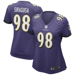 Tony Siragusa Baltimore Ravens Women's Game Retired Player Jersey Purple - Nike