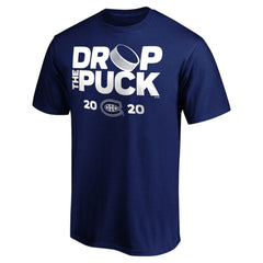 Montreal Canadiens - Drop the Puck T-Shirt Royal