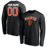 San Francisco Giants Personalized Winning Streak Name & Number Long Sleeve T-Shirt On Sale