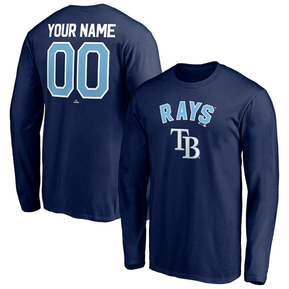 Tampa Bay Rays Personalized Winning Streak Name & Number Long Sleeve T-Shirt Clearance