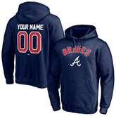 Atlanta Braves Personalized Winning Streak Name & Number Pullover Hoodie On Sale