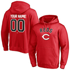 Cincinnati Reds Personalized Winning Streak Name & Number Pullover Hoodie Clearance