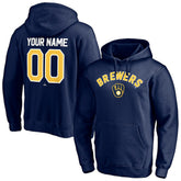 Milwaukee Brewers Personalized Winning Streak Name & Number Pullover Hoodie Near Me