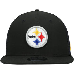Pittsburgh Steelers New Era Shade Trucker 9FIFTY Snapback Hat Black - NFL
