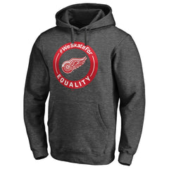 Detroit Red Wings - #WeSkateFor Pullover Hoodie Heather Gray