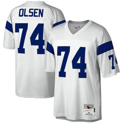 Merlin Olsen Los Angeles Rams Legacy Replica Jersey White - Mitchell & Ness