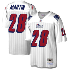 Curtis Martin New England Patriots Legacy Replica Jersey White - Mitchell & Ness