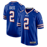 Tyler Bass Buffalo Bills Game Player Jersey Royal - Nike