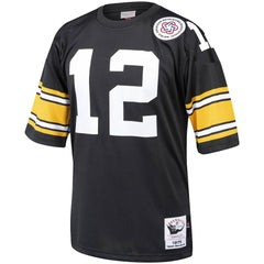 Terry Bradshaw Pittsburgh Steelers Authentic Throwback Retired Player Jersey Black - Mitchell & Ness