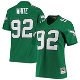 Reggie White Philadelphia Eagles Women's 1990 Legacy Replica Jersey Kelly Green - Mitchell & Ness
