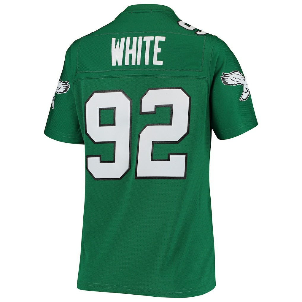 Reggie White Philadelphia Eagles Women's 1990 Legacy Replica Jersey - Kelly Green outlet | NFL Jerseys