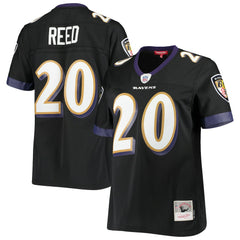 Ed Reed Baltimore Ravens Women's Legacy Replica Team Jersey Black - Mitchell & Ness