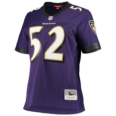 Ray Lewis Baltimore Ravens Women's Legacy Replica Team Jersey Purple - Mitchell & Ness