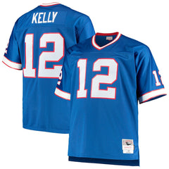 Jim Kelly Buffalo Bills Big & Tall 1990 Retired Player Replica Jersey Royal - Mitchell & Ness