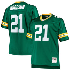 Charles Woodson Green Bay Packers Big & Tall 2010 Retired Player Replica Jersey Green - Mitchell & Ness