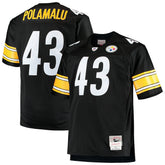 Troy Polamalu Pittsburgh Steelers Big & Tall 2005 Retired Player Replica Jersey Black - Mitchell & Ness