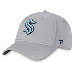 Seattle Kraken Fanatics Core Primary Logo Flex Hat Gray