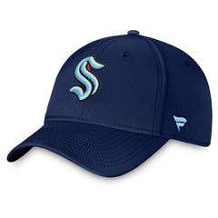 Seattle Kraken Fanatics Core Primary Logo Flex Hat Navy