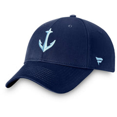 Seattle Kraken Fanatics Core Secondary Logo Adjustable Hat Deep Sea Blue