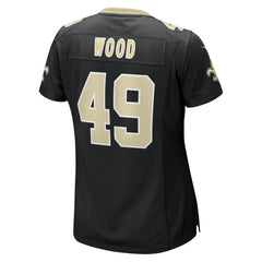 Zach Wood New Orleans Saints Women's Game Jersey Black - Nike