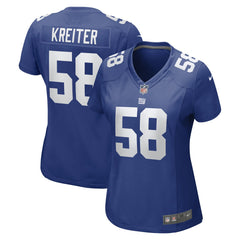 Casey Kreiter New York Giants Women's Game Jersey Royal - Nike