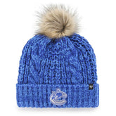 Vancouver Canucks - '47 Women's Logo Meeko Cuffed Knit Hat with Pom Blue