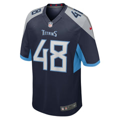 Beau Brinkley Tennessee Titans Game Jersey Navy - Nike