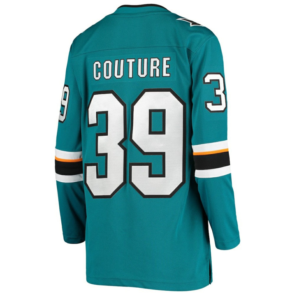 Logan Couture San Jose Sharks Fanatics Women's Breakaway Home Player Jersey - Teal | NHL Jerseys
