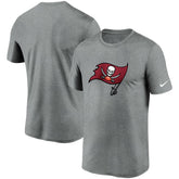 Tampa Bay Buccaneers Logo Essential Legend Performance T-Shirt Heathered Pewter - Nike