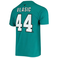 Marc-Edouard Vlasic San Jose Sharks - Fanatics Player Name and Number T-Shirt Teal
