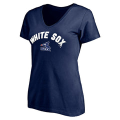 Chicago White Sox Women's Cooperstown Winning Streak Personalized Name & Number V-Neck T-Shirt Clearance