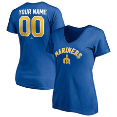 Seattle Mariners Women's Cooperstown Winning Streak Personalized Name & Number V-Neck T-Shirt Near Me