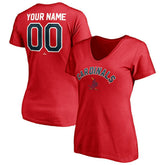 St. Louis Cardinals Women's Cooperstown Winning Streak Personalized Name & Number V-Neck T-Shirt Lifestyle