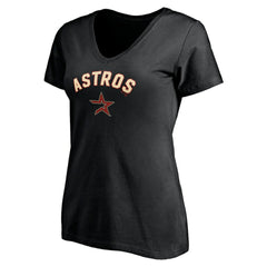 Houston Astros Women's Cooperstown Winning Streak Alternate Personalized Name & Number V-Neck T-Shirt Online