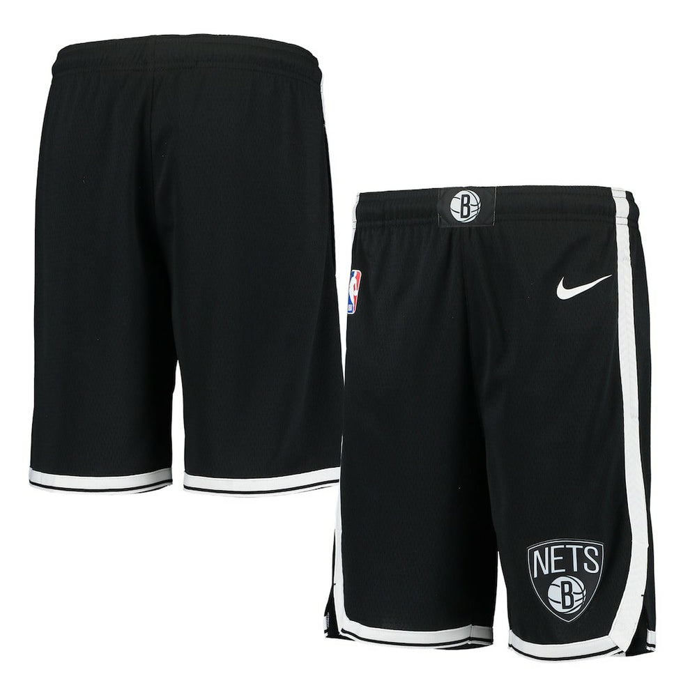 Nike - Brooklyn Nets Youth 2020/21 Swingman Performance Shorts - Icon Edition - Black