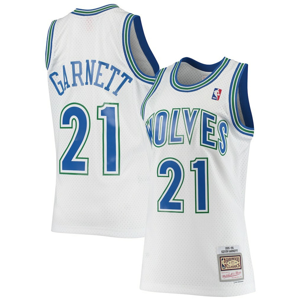 Mitchell & Ness - Kevin Garnett Minnesota Timberwolves 1995/96 Hardwood Classics Swingman Jersey - White