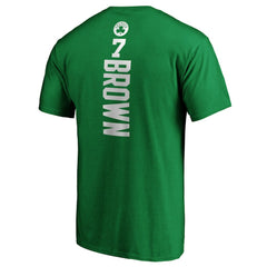 NBA - Jaylen Brown Boston Celtics Playmaker Name & Number T-Shirt - Kelly Green
