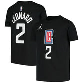 NBA - Kawhi Leonard LA Clippers Jordan Brand Youth Statement Edition Name & Number T-Shirt - Black