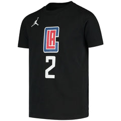 NBA - Kawhi Leonard LA Clippers Jordan Brand Youth Statement Edition Name & Number T-Shirt - Black