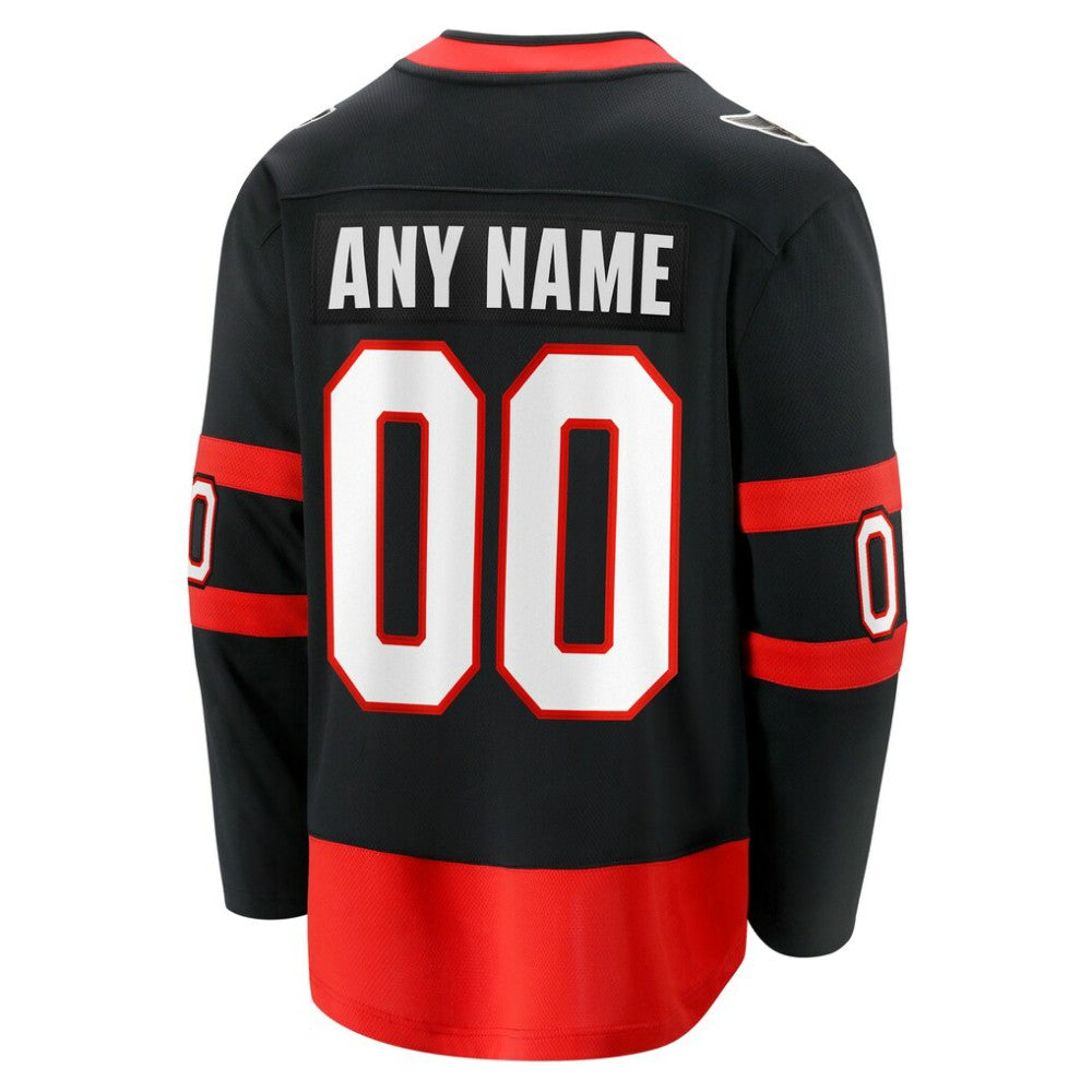 Ottawa Senators Fanatics Home Custom Breakaway Jersey - Black | NHL Jerseys