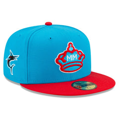 Miami Marlins New Era 2021 City Connect 59FIFTY Fitted Hat Lifestyle